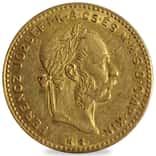 1870-1892 Hungary 4 Forint/10 Francs Gold Coin Avg Circ (Random Year)