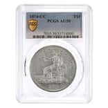 1874-CC Silver Trade Dollar $1 PCGS AU 50