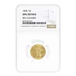 1878 $3 Indian Princess Head Gold Coin NGC UNC Details