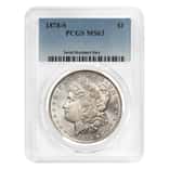 1878-S Morgan Silver Dollar $1 PCGS MS 63