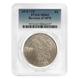 1878 Morgan Silver Dollar $1 7 Tailfeathers Reverse of 78 PCGS MS 63