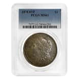 1878 Morgan Silver Dollar $1 8 Tailfeathers PCGS MS 61