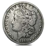 1878 Silver Morgan Dollar 8 Tailfeathers VG-VF