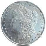 1879-S Morgan Silver Dollar $1 Reverse of 1878 AU Cleaned
