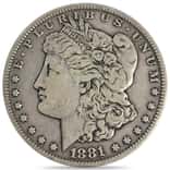 1881-CC Morgan Silver Dollar $1 VF Very Fine