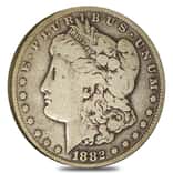 1882-CC Morgan Silver Dollar $1 VG