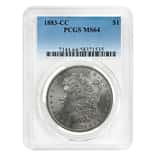 1883-CC Morgan Silver Dollar $1 PCGS MS 64