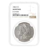1884-S Morgan Silver Dollar $1 NGC AU Details