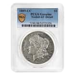 1889-CC Morgan Silver Dollar $1 PCGS AU Detail Tooled
