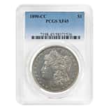 1890-CC Morgan Silver Dollar $1 PCGS XF 45