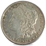 1891-CC Morgan Silver Dollar $1 AU Almost Uncirculated