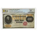 1900 $10,000 Gold Certificate Currency Note Washington DC PCGS CU 64