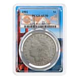 1901 Morgan Silver Dollar $1 PCGS AU 50