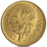 1905 Mexico 10 Pesos Gold Coin Avg Circ
