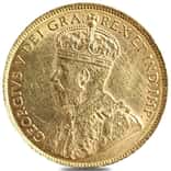 1912-1914 Canada George V $5 Gold Coin Scruffy (Random Year)