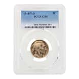 1918/7-D Buffalo Nickel 5C Doubled Die Obverse PCGS G 4