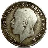 1920-1922 0.2273 oz Great Britain 1/2 Crown Silver Coin Avg Circ (Random Year)