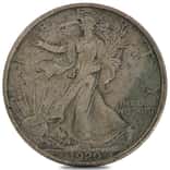 1920-S Walking Liberty 90% Silver Half Dollar 50C AU