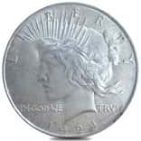 1924 Peace Silver Dollar $1 VAM 5A Broken Wing Top 50 AU