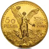 1927 Mexico 50 Pesos Gold Coin AU/BU