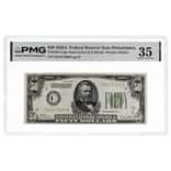 1928 A $50 Federal Reserve Note Philadelphia PMG VF 35