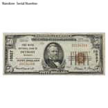 1929 $50 US National Currency Note Brown Seal Avg Circ (Random City)