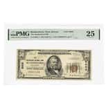 1929 $50 US National Currency Note Rutherford, NJ PMG VF 25 (Ink)