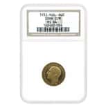 1931 Yugoslavia 1 Dukat Alexander I Gold Coin NGC MS 64