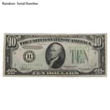 1934 $10 Federal Reserve Note United States AU/CU