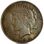 1935-S Peace Silver Dollar $1 XF