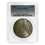1935 Peace Silver Dollar $1 PCGS MS 62