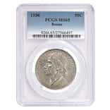 1936 Boone Half Dollar 90% Silver Commem PCGS MS 65