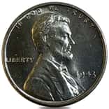 1943 Steel Lincoln Wheat Penny 1 Cent AU/BU (Random Mint)