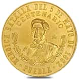 1962 0.48 oz Mexican Cinco De Mayo Comm. Gold Medal AU/BU
