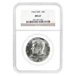 1966 Kennedy Silver Half Dollar 50C SMS NGC MS 67