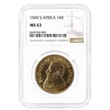 1969 South Africa 1 oz Gold Krugerrand NGC MS 63