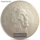 1971-1979 Panama 20 Balboas Silver Coin Scruffy (Random Year)