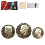 1976-S Bicentennial Silver Proof 3-Coin Set (Styrofoam, Booklet, w/COA)
