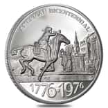 1976 Engelhard Mint American Bicentennial - New Jersey Silver Round ASW 0.925 oz