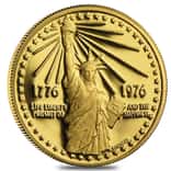 1976 US Mint American Revolution Bicentennial Gold Medal BU