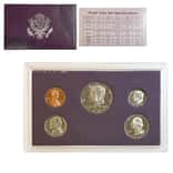 1987-S US Mint Proof 5-Coin Set (w/Box & COA)