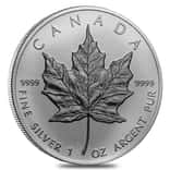 1988 1 oz Canadian Silver Maple Leaf .9999 Fine $5 Coin BU (Sealed)
