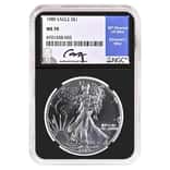 1989 1 oz Silver American Eagle NGC MS 70 (Moy)