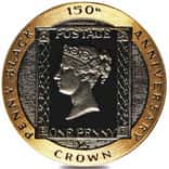 1990 Isle of Man 1/5 oz Penny Black Proof Gold 1/5 Crown Coin