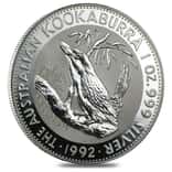 1992 1 oz Silver Australian Kookaburra Perth Mint .999 Fine BU
