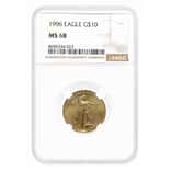 1996 1/4 oz $10 Gold American Eagle NGC MS 68