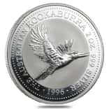 1996 2 oz Silver Australian Kookaburra Perth Mint BU