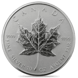 1998 10 oz Canadian Silver Maple Leaf $50 Coin BU