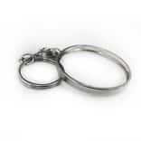 Silver Plated 38.1 mm Coin Bezel Frame Key Chain for Silver Morgan/Peace Dollar Coin
