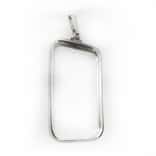Sterling Silver Screw Top Bezel Frame Pendant for 1 oz Johnson Matthey Silver Bar